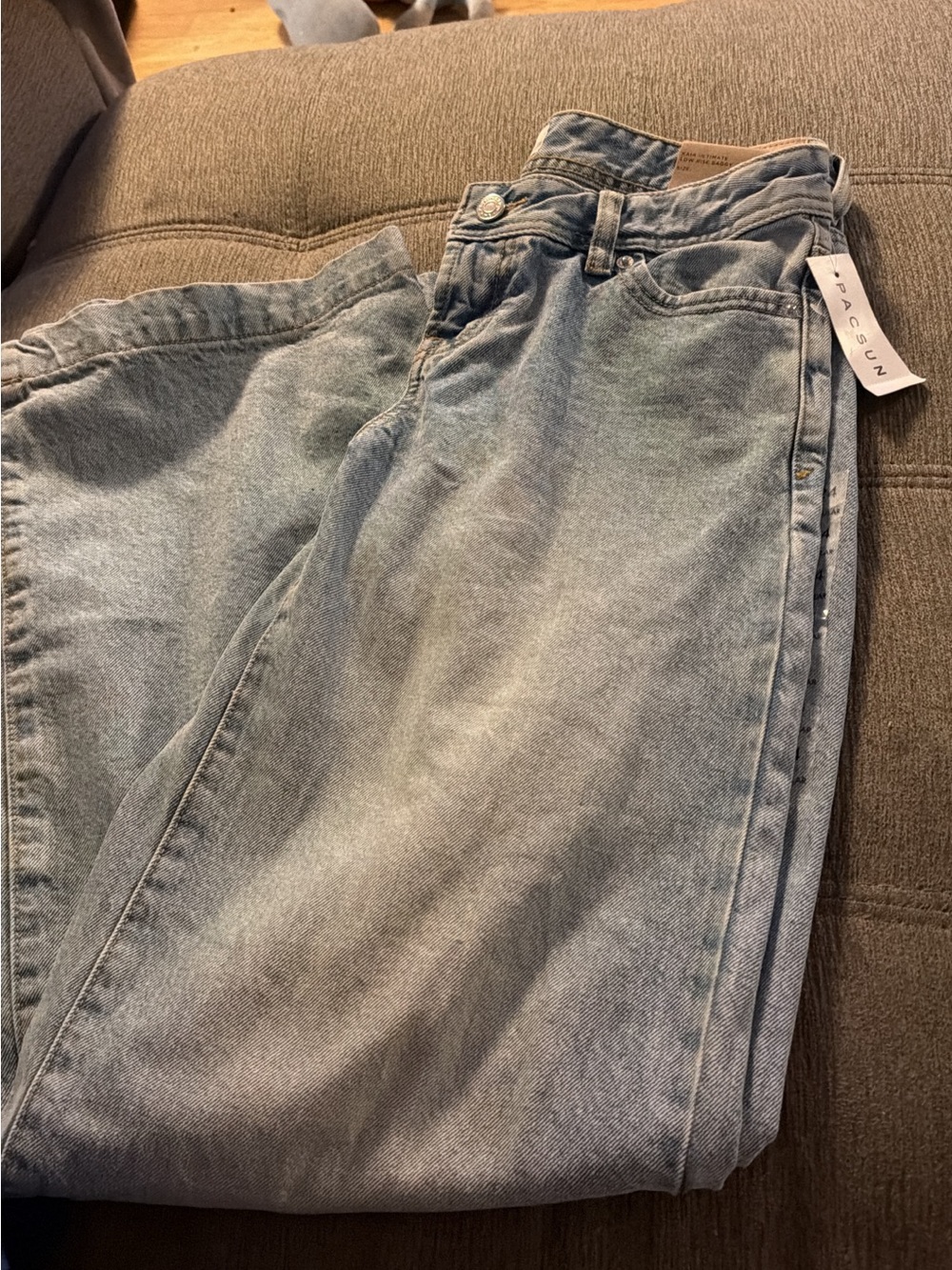 PacSun Light Blue low rise baggy size
